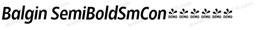 Balgin SemiBoldSmCon字体转换
